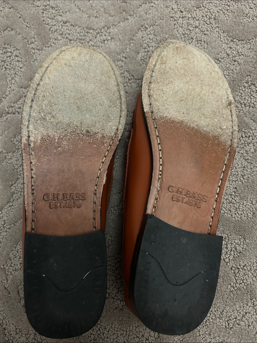 G.H. Bass & Co. Women’s Brown Leather Tassel Loafers - Picture 6 of 7
